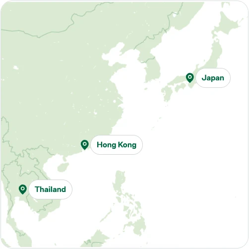 APAC locations map